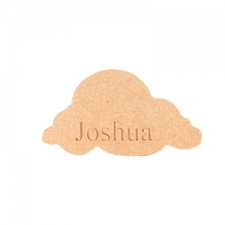 Personalised engraved cloud (18mm)