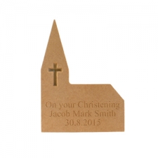 Personalised Engraved Freestanding Church (18mm)