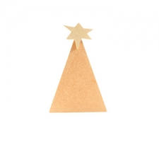 Primitive Christmas Tree with 6mm 3D Sloppy Star (18mm + 6mm)