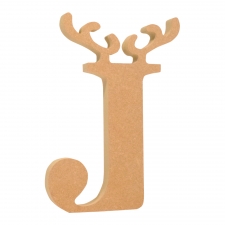 Reindeer Letter, Antler Design (18mm)