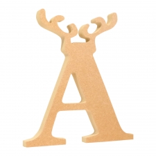 Reindeer Letter, Antler Design (18mm)