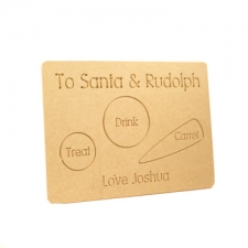 Santa Plate, Circular or Rectangular (6mm)