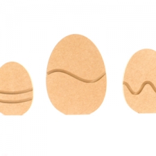 Set of 3 Freestanding Easter Eggs
