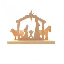 Simple Nativity Scene with Stand (18mm)