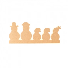 Snowman Family on Plinth (18mm)