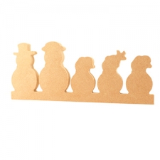 Snowman Family on Plinth (18mm)