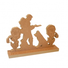 Soldier Poppy Plaque (18mm)