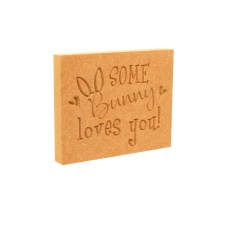 Some Bunny Loves You, Engraved Plaque (18mm)
