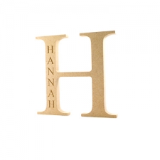 Times New Roman Font, Engraved Individual Freestanding Letter, 200mm (18mm) 