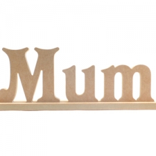 Victorian Font, Mum in a Stand (18mm)