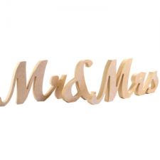 Mr & Mrs, Wrexham Font, 3 Pieces (18mm)