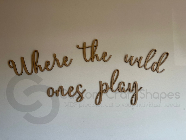 Where the wild ones play (3mm)